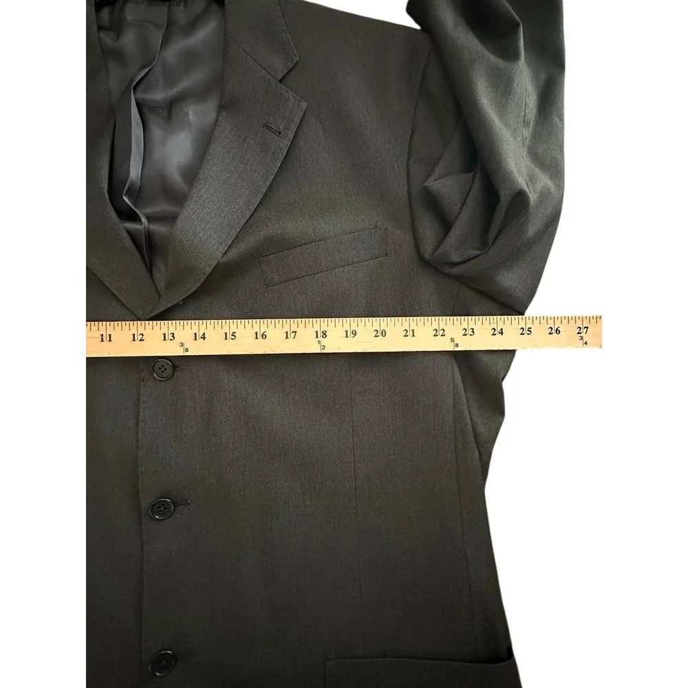 Cremieux Loro Piana Blazer Jacket Blue 100% Wool Size 46L‎ Men's Suit #HR-2